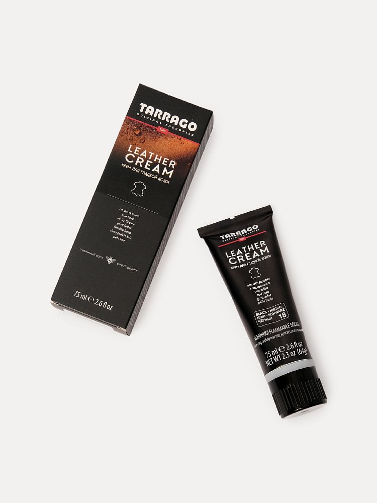 Крем Leather cream с губкой 75мл.черный